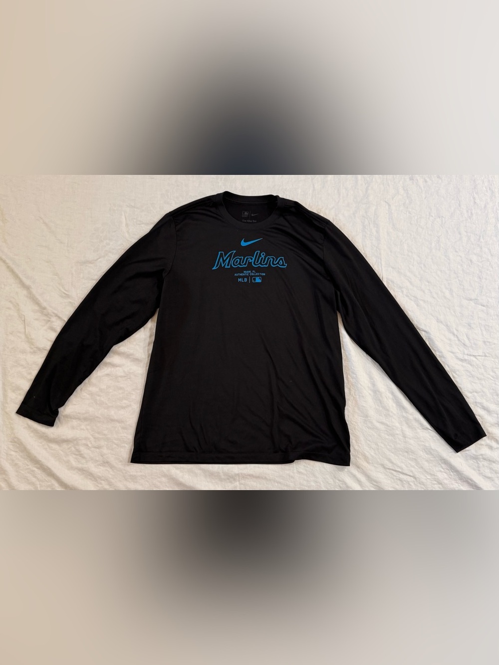Nike Miami Marlins Authentic Collection Dri-FIT Long Sleeve Shirt XL